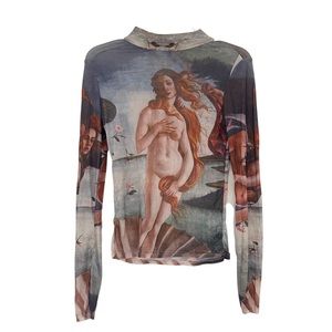 Zemeta Birth of Venus Sheer Long Sleeve top - Size Small